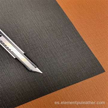 Imitación de tela de cuero sintético para tapete de taza
